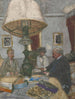 pod dużą lampą Saint-Jacut - Édouard Vuillard — widok dzieła
