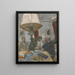 pod dużą lampą Saint-Jacut - Édouard Vuillard — oprawiony obraz na ścianie