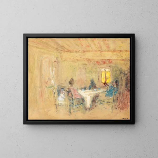 Stół - Édouard Vuillard — oprawiony obraz na ścianie
