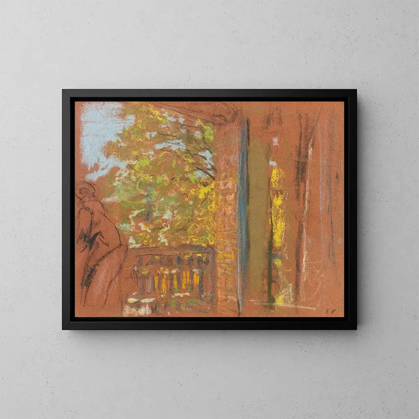 Le balcon à la Closerie des Gents Vaucresson - Édouard Vuillard — oprawiony obraz na ścianie