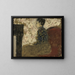 Kobieta siedząca w kącie przy kominku - Édouard Vuillard — oprawiony obraz na ścianie