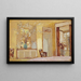 Kobieta w wnętrzu Madame Hessel w Clayes - Édouard Vuillard — oprawiony obraz na ścianie