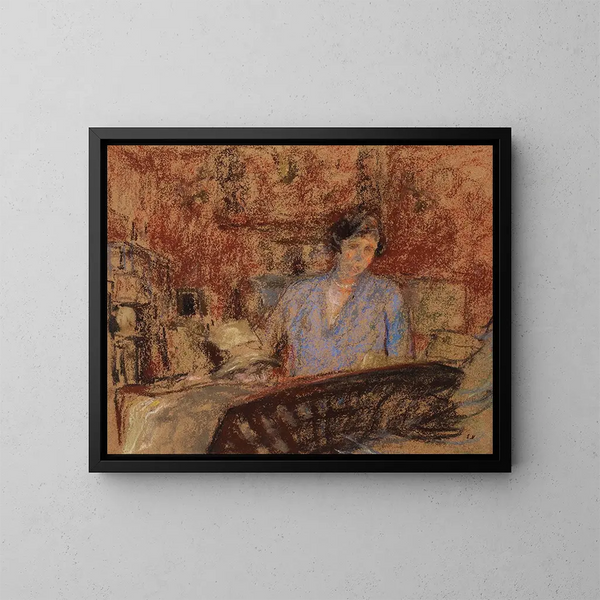 Studium do portretu pani Lucien Sauphar - Édouard Vuillard — oprawiony obraz na ścianie