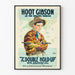 Plakat vintage western The Double Hold-Up z Hoot Gibson