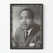 Plakat hołd dla doktora Martina Luthera Kinga Jr. – Portret w czerni i bieli