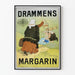 Plakat vintage Drammens Margaryna dekoracja ścienna