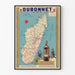 Plakat vintage Dubonnet Quinquina Madagaskar 1952 dekoracja ścienna