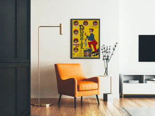 Plakat vintage Dumaine komiczny żołnierz - Retro dekoracja ścienna