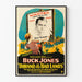 Plakat vintage Western Durand z Złych Ziem przez Bucka Jonesa