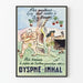 Plakat reklamowy vintage Dyspné-Inhal dekoracja ścienna