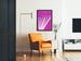 Plakat E. Power Biggs - Vintage'owy fioletowy design fortepianu