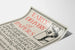 Plakat vintage szybka dostawa gazet