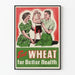 Plakat vintage Eat Wheat dla lepszego zdrowia