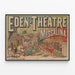 Plakat Vintage Teatr Eden - Messalina — oprawiony obraz na ścianie