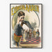 Plakat vintage Edwin Arden Szachy Teatr