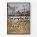 Historyczny plakat 'Een gespiegeld wereld' - Mural art vintage Amsterdam