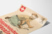 Plakat vintage Festiwal strzelecki federacji szwajcarskiej 1904 St. Gallen