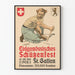 Plakat vintage Festiwal strzelecki federacji szwajcarskiej 1904 St. Gallen