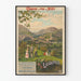 Plakat vintage Kolejki Midi - Lourdes i Pireneje
