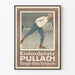 Plakat vintage z jazdy na lodzie Pullach Bürger Bräu Tarasy