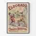 Plakat vintage Eldorado CirAunez de Blairgerac dekoracja ścienna teatralna