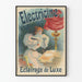 Plakat Vintage Elektroniczne oświetlenie luksusowe