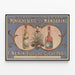 Plakat vintage Elixir de la Montagne Verte i Nectar des Mandarins — oprawiony obraz na ścianie