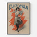 Plakat vintage Ellen Willa do dekoracji ściennej