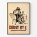 Plakat vintage Enemy No 1 - Dekoracja ścienna szpiegowska