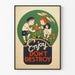 Plakat dekoracji ściennej vintage Enjoy Nie niszcz dzieci i kwiaty