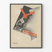 Plakat vintage ERCE RHINOL z ruchomą głową