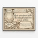 Plakat z wystawy międzynarodowej sztuki graficznej w Wiedniu 1883 — oprawiony obraz na ścianie