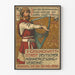 Wintage plakat konkursu śpiewu męskiego niemieckiego Kassel 1899