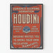 Plakat vintage Houdini Europe'owska sensacja zaćmienia