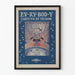 Dekoracyjny plakat retro „Ev-ry-Bod-Y Takes You By The Hand” Home Sweet Home