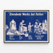 Plakat vintage „Everybody Works but Father” do dekoracji ściennych w stylu retro — oprawiony obraz na ścianie