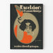 Plakat vintage Excelsior Gummi-Abflätze dekoracja ścienna retro
