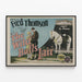 Plakat vintage Fred Thomson i jego konia Silver King — oprawiony obraz na ścianie