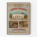 Plakat reklamowy z epoki, fabryka papierosów egipskich F. Syrowatka