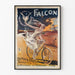 Plakat vintage Falcon - Dekoracja ścienna rower w stylu secesyjnym