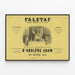 Plakat vintage Falstaff Opera Komiczna - Klasyczna dekoracja ścienna — oprawiony obraz na ścianie