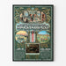Plakat vintage apteki Santa Maria della Scala – Retro dekoracja ścienna