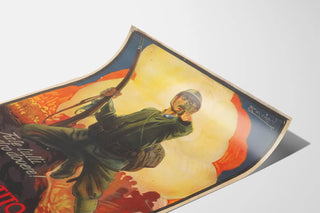 Plakat Propagandy Wojskowej Włoskiej - Vintage Poster Dekoracja Ścienna