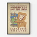 Plakat teatralny vintage Androcles i Lew George'a Bernarda Shawa