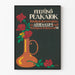 Plakat Vintage Wazon i Róże do Dekoracji Ściennej