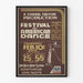 Plakat Festiwal Amerykańskiego Tańca - Vintage'owa dekoracja ścienna teatralna