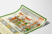 Plakat vintage Luty z postaciami w kostiumach zimowych