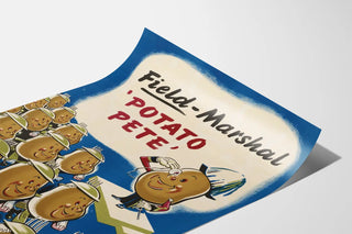 Plakat vintage Field-Marshal Potato Pete - Humorystyczna dekoracja ścienna