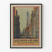 Plakat Vintage Fifth Avenue Nowy Jork - Dekoracja Ścienna Miejska