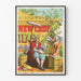 Plakat vintage herbaty New Crop Teas w stylu orientalnym